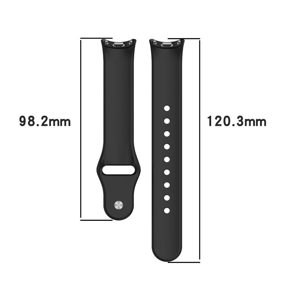 Сменный силиконовый ремешок для Xiaomi Band 10 9 8 с однотонной обратной застежкой, прочный, удобный, аксессуар для фитнес-трекера