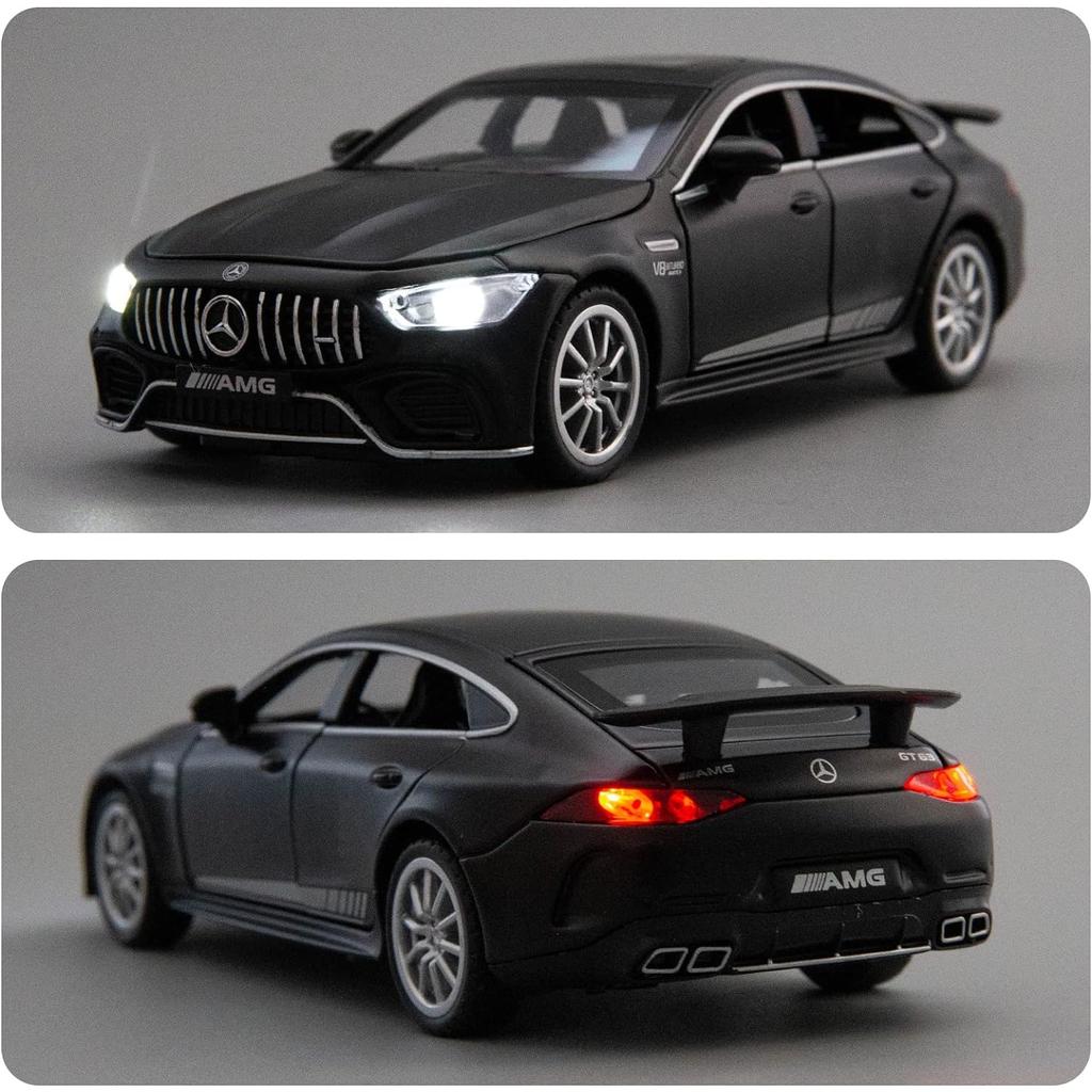 1/32 Benz AMG GT63 Модель автомобиля Литой игрушечный автомобиль с откидным механизмом, звуком и светом, дверь может открываться, игрушечный автомобиль для детей, подарок