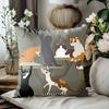 1 Pieces Cute Cartoon Cats Pillow For Home Decor Polyester pillowcase, sofa decorative cushion cov Headboard Pillow