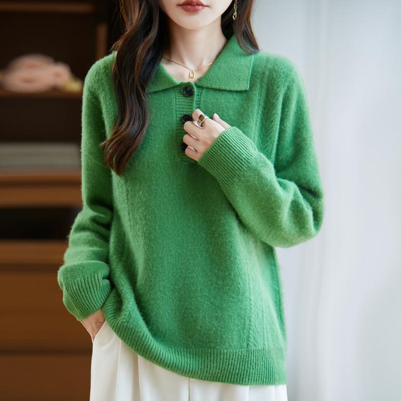 Женский кашемировый свитер Qinghe кашемир 30% кашемир 70% шерсть осенне-зимний пуловер теплый и модный