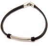 Les Trésors De Lily [K9354] - Black 'Peaceful' Silicone Bracelet
