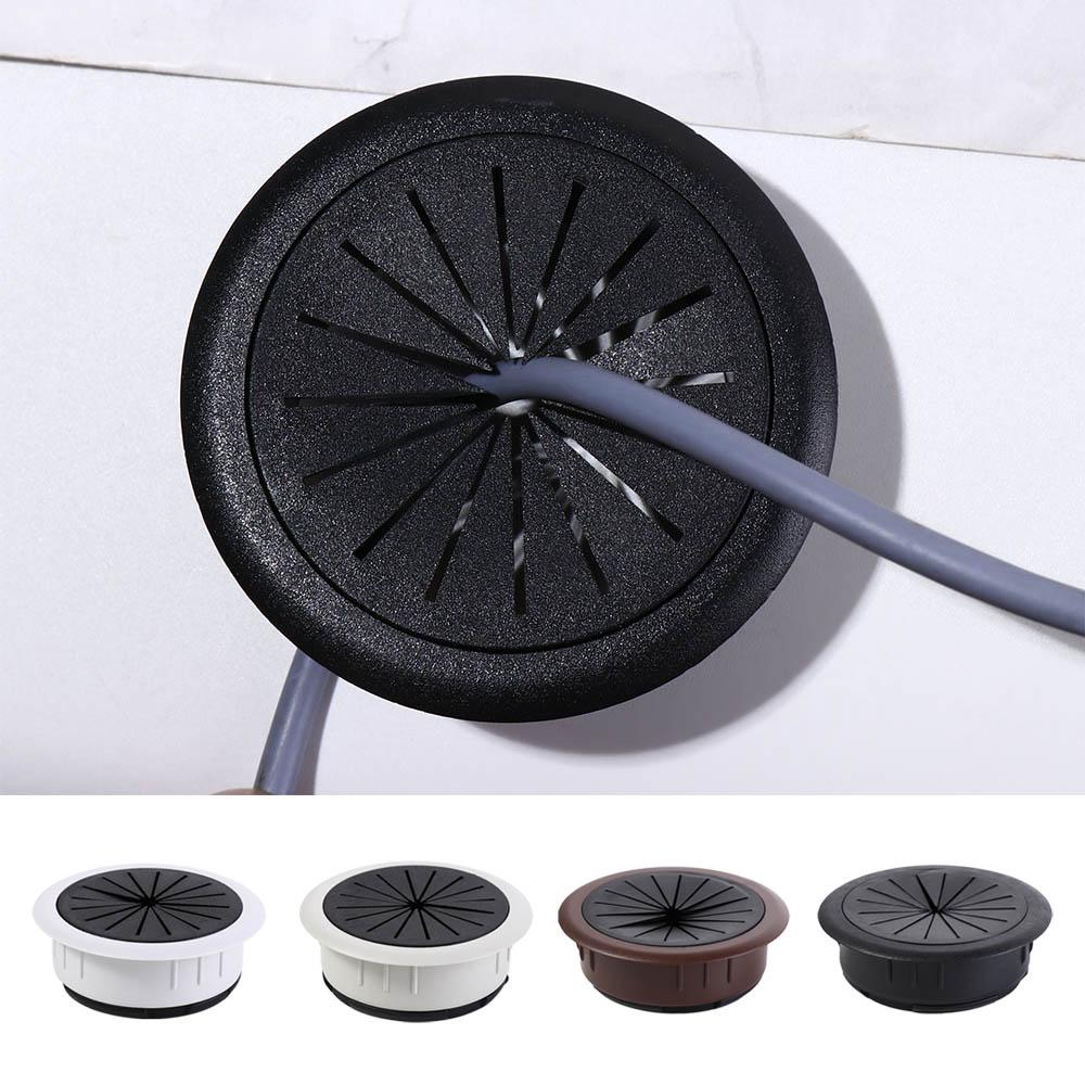 Round Wire Hole Covers Grommet Dustproof Line Storage Holder Cable Hole Cover  Office