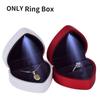 New Creative Ring Box Heart Shape LED Light Jewelry Box Proposal Confession Ring Box LED Light Earring Pendant Storage Gift Boxes 2022