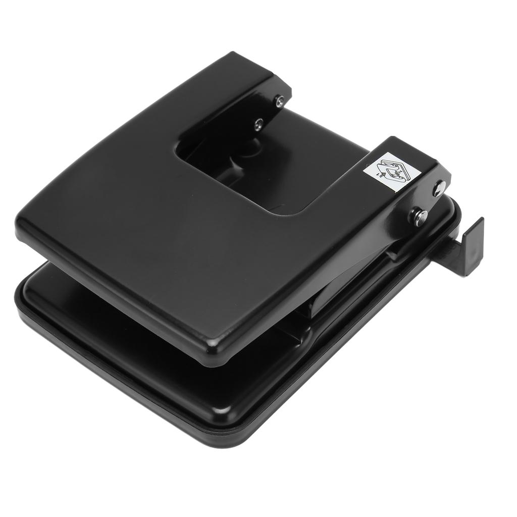 2 Hole Paper Punch 40 Sheet Punch Capacity Metal Hole Puncher with Alignment Guide for Notebook Scra