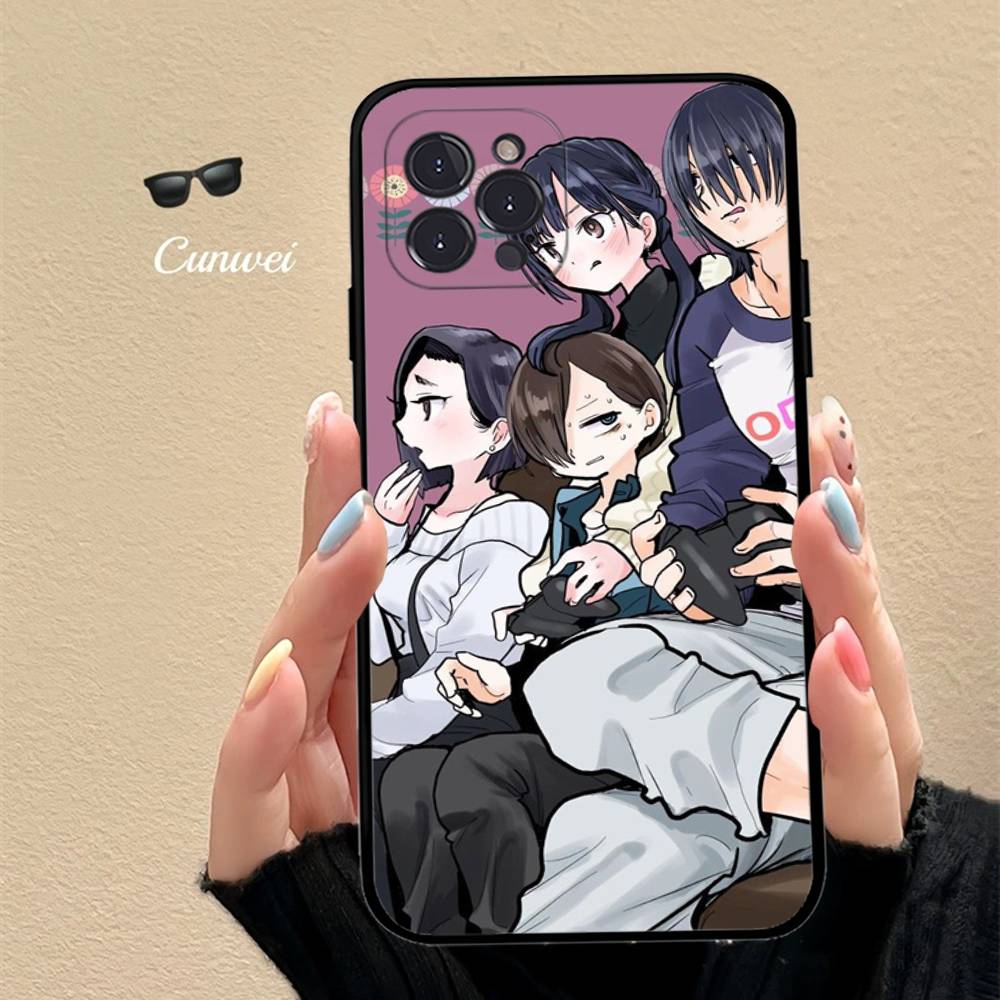 Популярное аниме «Опасности в моем сердце» Чехол для телефона Для iPhone 17 16 15 14 13 12 11 Pro Max Plus Mini Силиконовый Черный Чехол