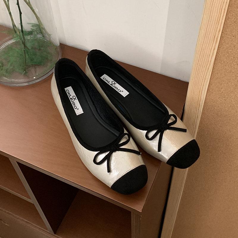 Мода Мода Туфли-балетки женские с бантом-бабочкой и увеличивающей рост подошвой женская обувь с мелким вырезом круглый носок женские балетки слипоны новые