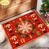 Red Christmas Nutcracker Doormat, Non-Slip Entryway Mat, Outdoor Porch and Indoor Christmas Decorative Rug, Home Decor