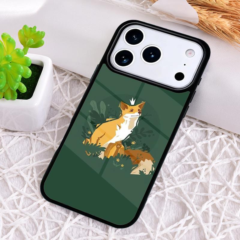 Чехол для телефона с рисунком лисы для iPhone 17 Air 16 15 11 12 14 13 Pro Max Ударопрочный чехол