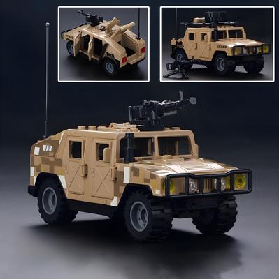 Нетоксичные Военные Строительные Блоки Модель Игрушка Swat Бронированный Транспортный Средство Машина Оружие Армейский Солдат Полиция Бандит Пулемет Фигурка Кирпичные Игрушки
