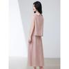 Elegant French Drape Neck Sleeveless Set
