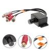 HOMSFOU Car Level Controller Component Cable Car Mono Amplifier Car Subwoofer Control Bass Knob