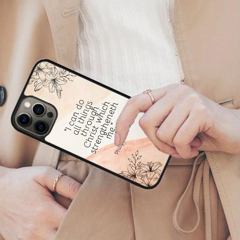 Библия Филиппийцам Иисус Христос Магнитный Чехол для Телефона Для APPLE iPhone 17 Air 16 14 13 12 Pro Max 15 Plus Беспроводная Крышка MagSafe