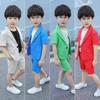 The New Children's Suit Suit Summer Two-piece Boys' Performance Clothes Dress Show Host Performance Clothes