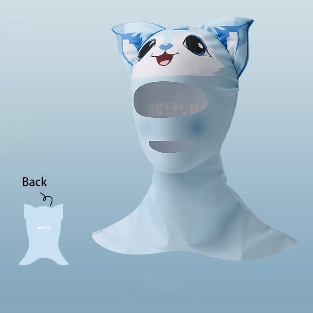 Sunscreen Face Scarf Ice Silk Mask Summer Face Gini Thin Face Cover  Swimming
