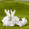 Cute Rabbit Easter Miniature Resin Craft Mini Bunny Ornament Garden Supplies