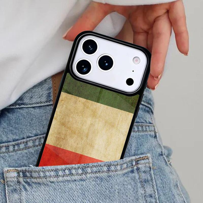 Italy Flag Vintage Italian Phone Case for iPhone 16e 15 14 13 12 17 Pro Max Plus Air 17pro Cover Coque