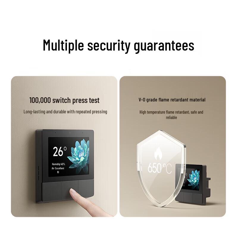 Умная панель-переключатель Xiaomi для дома с голосовым управлением и Bluetooth-шлюзом