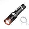 T6 Long-Range LED Aluminum Alloy USB Rechargeable Zoomable Flashlight.