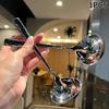 Stainless Steel Soup Spoon Korean Style Large Spoon Long Handled Spoon For Drinking Soup Congee Spoon Restaurant Pot Spoon