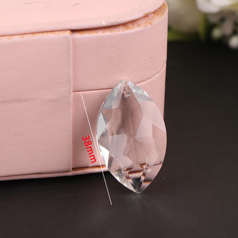 1 шт. прозрачные хрустальные подвески в виде конских глаз, стеклянные преломляющие призмы, ловец солнца, висящие для занавески, свадебной люстры, декора