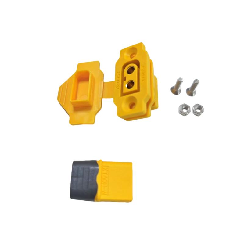 1 Set Black Yellow Female Plug With Cover Xt60E-F Connector Portable Wire Cable Plug For Rc Fpv Motor Esc Accessories