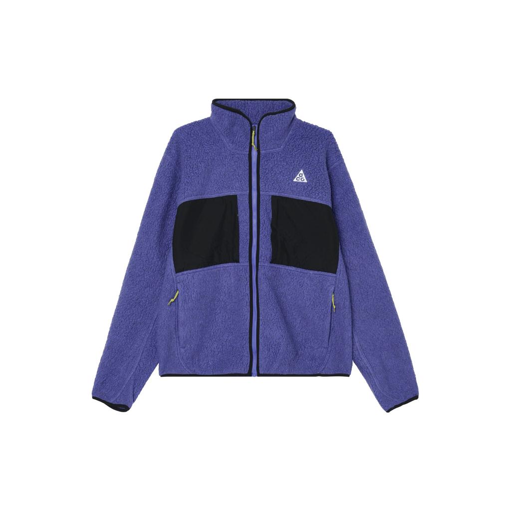 Nike ACG флисовая куртка на молнии с цветными блоками мужская верхняя одежда фиолетовая FN0373-510