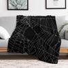 SpiderWeb Web Throw Blanket Travel Size Cozy Blanket for Plane Train
