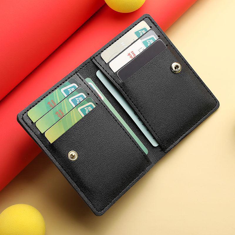 Popular Fashion Multi-Functional Card Holder: Women's Large Capacity, Multiple Slots, Anti-Demagnetization, Ultra-Thin Minimalist Design.