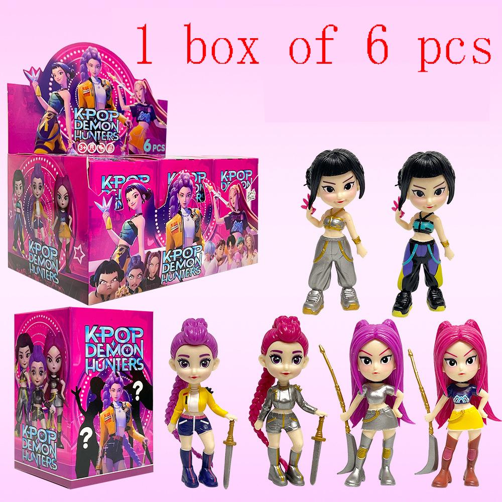 New Hot Kpop Devil Hunter Rumi Zoe Mira Anime Polyvinyl Chloride Character Collection Childrens Gift Hot Anime Dolls 5D Eyes