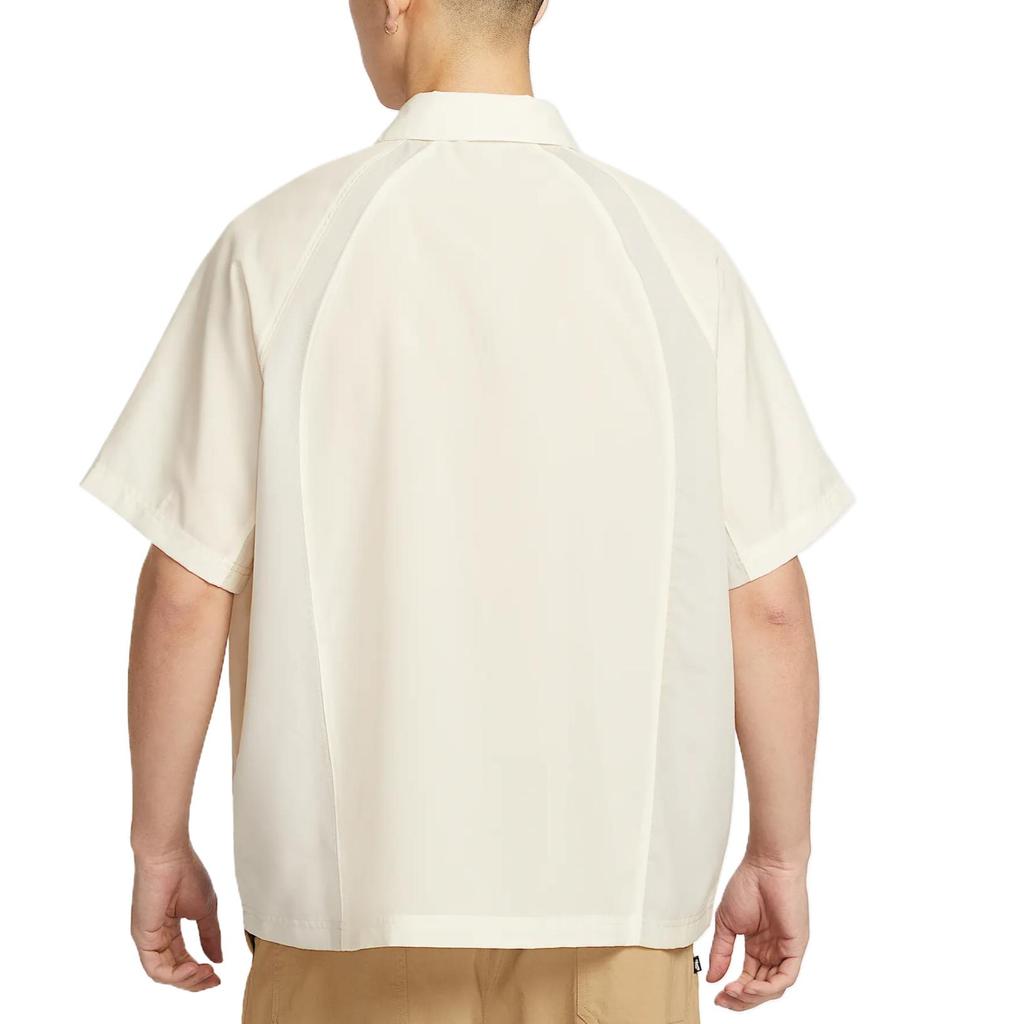 Nike Dri-Fit Sb Skin-Friendly Fashion Versatile Simple Short Sleeve Shirt Men Shirts Sail Light-Bone Black HJ2959133