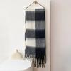 Soft Shawl Women Lattice Scarf Autumn Winter Cashmere Scarf Thickened Warmth Shawl Classic Tassels Fluffy Scarf Bufanda  New