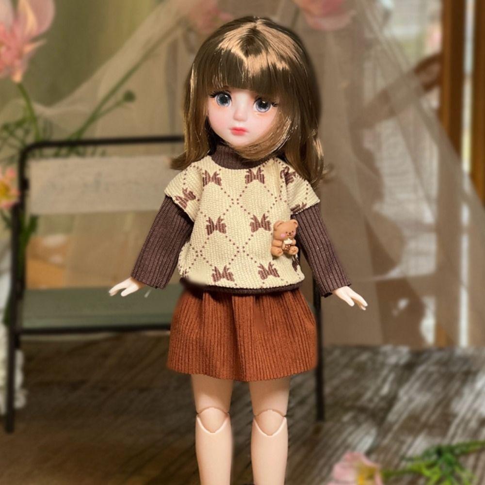 1/6 SD 30см Bjd Кукла с Одеждой Длинные Волосы Высокий Каблук Платье Принцессы Наряжать BJD Куклы Элегантные Привлекательные Глаза