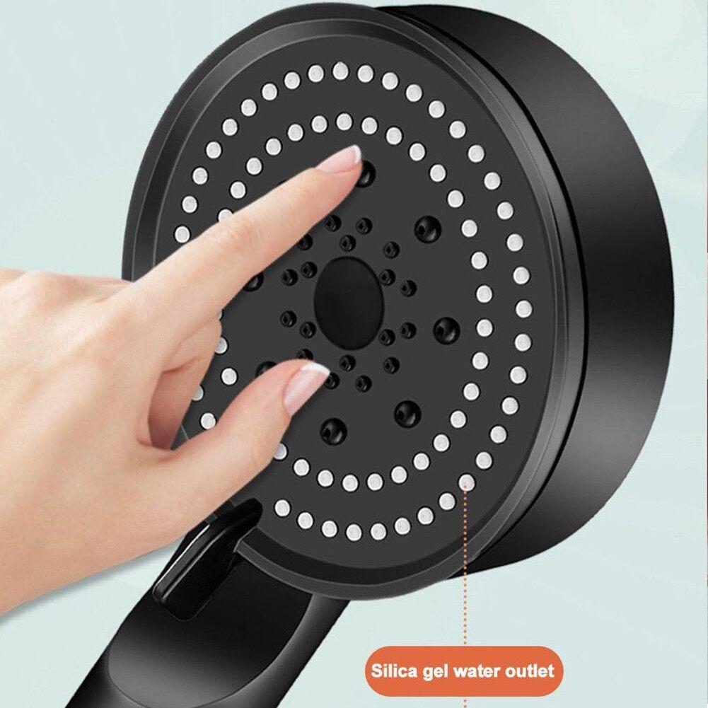 5 Modes Shower Head Adjustable High Pressure Water Saving ShowerHeads Water Massage Handheld Shower Head Hook Hose Fall Resistance Eco Shower
