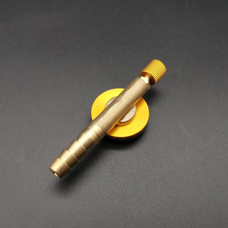 Gas Stove Switching Stainless Steel Camping  Inflatable Valve Adapter 8Cm