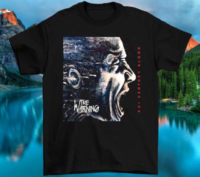 Предупреждение UNISEX Футболка участника группы Размер S-5XL ЧЕРНЫЙ Унисекс Футболка