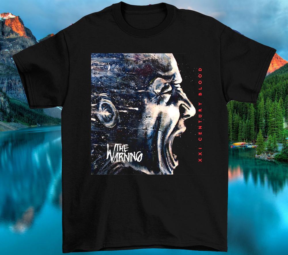 Предупреждение UNISEX Футболка участника группы Размер S-5XL ЧЕРНЫЙ Унисекс Футболка