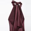 Kaslead New Arrival Women's Clothing Fashion Style Fashion Hanging Collar Silk Satin Texture Length Dress 8739331