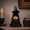 Фигурка Хэллоуинской ведьмы с тыквой, смола, декор для осеннего дома, полки, стола