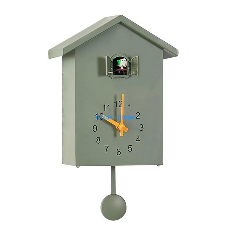 E15D Кукушка Настенные Часы Звуки Птиц Часы с Маятником Настольные Шкафные Часы Часы Подарок