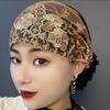 Full Cover Bonnet Hat Flower Embroidery Headwear New Headscarf  Summer