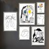 Pablo Picasso Black and White Abstract Sketch Art Poster  Famous Art Prints for Wall Decor Modern Home Decor by Pablo Picasso