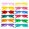 Colorful Flame Shaped Sun Glasses Rimless Party Cosplay Glasses  for Women & Men