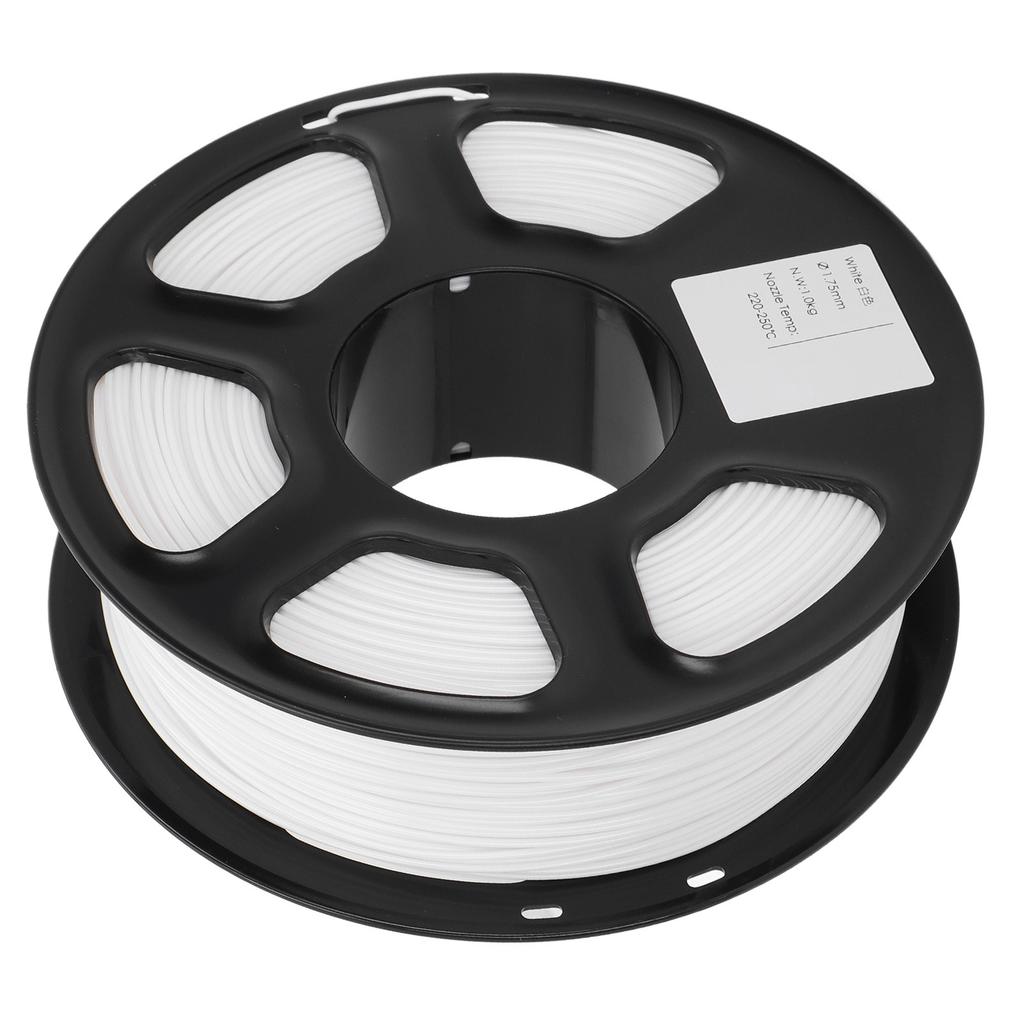 3D Printer Filament 1.75mm 2.2lbs Net Weight 220 to 250 Celsius Pure Color PETG Filament for Refilling Replacement