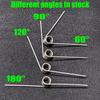 10pcs 1.4mm Wire 304 Stainless Steel Right-Hand Torsion Spring 3/6/9 Coils 60-180 Degree Corrosion Resistant Torsion Spring