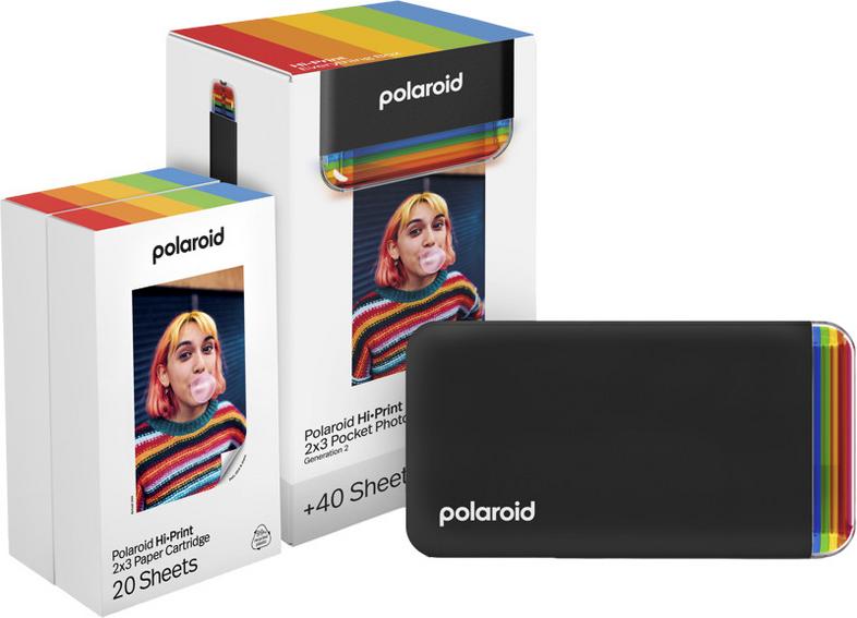 Polaroid hi-print gen 2 e-box photo printer black