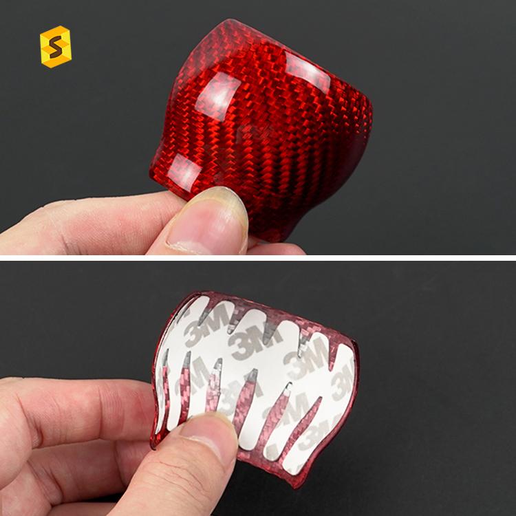 Shasha Carbon Fiber Gear Shift Knob Cover Real Interior Accessories Decoration Protection for Subaru BRZ 2022 2023
