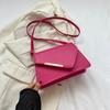 Stylish Retro Textured Mini Crossbody Bag With Magnetic Closure In Five Colors