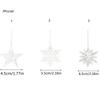 3 шт./набор Прозрачные Подвески-Снежинки из Акрила для Украшения Новогодней Елки Новый Год