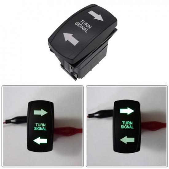 Part Switch Turn Signal Vehicle 7Pin ABS Accessories Black Boat For RV