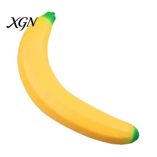 Stress Ball Alternative Banana Squeeze Toy Giant Relief Soft TPR Slow Rebound for Kids Fidget Adults Birthday Christmas Gift Focus And Relaxation